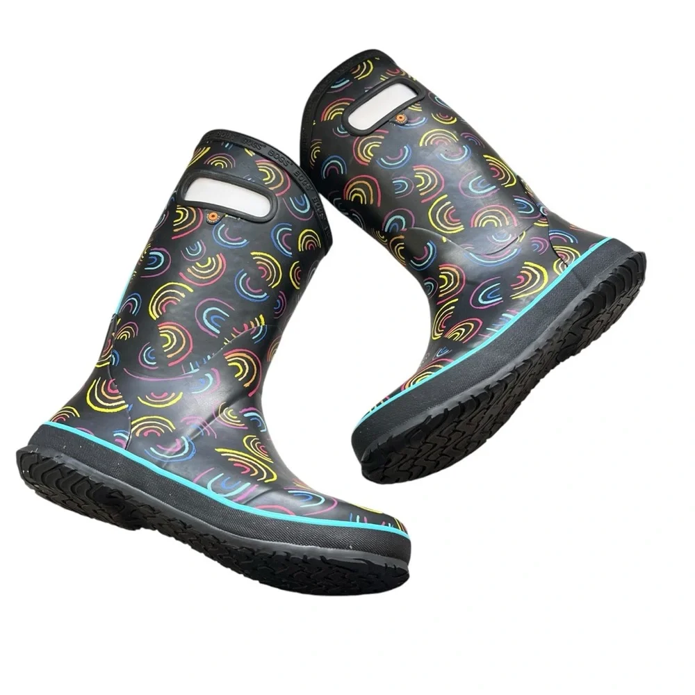 Bogs NEW Rainbow Big Girls Size 5 Rainboots